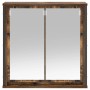 Mueble de baño de pared con espejo roble ahumado 60x21x60 cm de , Tocadores de baño - Ref: Foro24-861899, Precio: 66,68 €, De...