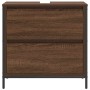Mueble de baño con lavabo y cajones roble marrón 60x34,5x60 cm de , Tocadores de baño - Ref: Foro24-861886, Precio: 68,22 €, ...