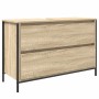 Mueble de baño con lavabo y cajones roble Sonoma 90x34,5x60 cm de , Tocadores de baño - Ref: Foro24-861878, Precio: 78,92 €, ...