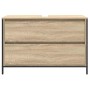 Mueble de baño con lavabo y cajones roble Sonoma 90x34,5x60 cm de , Tocadores de baño - Ref: Foro24-861878, Precio: 78,92 €, ...