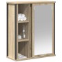 Mueble de baño de pared con espejo roble Sonoma 50x21x60 cm de , Tocadores de baño - Ref: Foro24-861903, Precio: 63,34 €, Des...