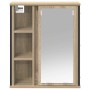 Mueble de baño de pared con espejo roble Sonoma 50x21x60 cm de , Tocadores de baño - Ref: Foro24-861903, Precio: 63,34 €, Des...