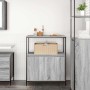 Mueble de baño con estantes gris Sonoma 76,5x35x95 cm de , Tocadores de baño - Ref: Foro24-861920, Precio: 78,01 €, Descuento: %