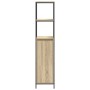 Mueble de baño con estantes roble Sonoma 36x35x165 cm de , Tocadores de baño - Ref: Foro24-861908, Precio: 72,85 €, Descuento: %