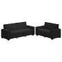 Juego de sofás con cojines 2 piezas terciopelo negro de , Sofás - Ref: Foro24-3324705, Precio: 486,44 €, Descuento: %