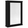 Armario con espejo para baño de madera roble negro 42x12x60 cm de , Tocadores de baño - Ref: Foro24-862231, Precio: 51,45 €, ...