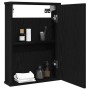 Armario con espejo para baño de madera roble negro 42x12x60 cm de , Tocadores de baño - Ref: Foro24-862231, Precio: 51,45 €, ...
