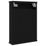 Armario con espejo para baño de madera roble negro 42x12x60 cm de , Tocadores de baño - Ref: Foro24-862231, Precio: 51,45 €, ...