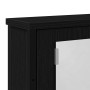 Armario con espejo para baño de madera roble negro 42x12x60 cm de , Tocadores de baño - Ref: Foro24-862231, Precio: 51,45 €, ...
