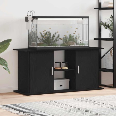 Soporte para acuario de madera de roble negro 121x41x58 cm de , Soportes para acuarios - Ref: Foro24-862154, Precio: 112,43 €...