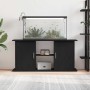 Soporte para acuario de madera de roble negro 121x41x58 cm de , Soportes para acuarios - Ref: Foro24-862154, Precio: 112,43 €...