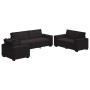 Juego de sofás con cojines 3 piezas terciopelo negro de , Sofás - Ref: Foro24-3324623, Precio: 660,70 €, Descuento: %