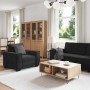 Juego de sofás con cojines 3 piezas terciopelo negro de , Sofás - Ref: Foro24-3324623, Precio: 660,70 €, Descuento: %