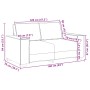 Juego de sofás con cojines 2 piezas terciopelo marrón de , Sofás - Ref: Foro24-3324707, Precio: 464,86 €, Descuento: %