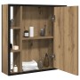 Mueble de baño con espejo de roble artesanal 60x16x60 cm de , Tocadores de baño - Ref: Foro24-862227, Precio: 63,17 €, Descue...