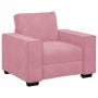 Juego de sofás con cojines 3 piezas terciopelo rosa de , Sofás - Ref: Foro24-3324621, Precio: 678,51 €, Descuento: %