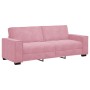 Juego de sofás con cojines 3 piezas terciopelo rosa de , Sofás - Ref: Foro24-3324621, Precio: 678,51 €, Descuento: %