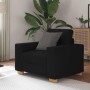 Sillón de tela negro 60 cm de , Sofás - Ref: Foro24-4105060, Precio: 159,33 €, Descuento: %