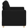 Sillón de tela negro 60 cm de , Sofás - Ref: Foro24-4105060, Precio: 159,33 €, Descuento: %