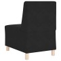 Sillón de terciopelo negro 55 cm de , Sofás - Ref: Foro24-4108485, Precio: 118,68 €, Descuento: %