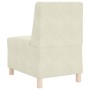 Sillón de terciopelo color crema 55 cm de , Sofás - Ref: Foro24-4108487, Precio: 119,66 €, Descuento: %