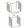 Leñero blanco 40x40x40 cm Acero laminado en frío de , Bolsas y soportes de leña - Ref: Foro24-864244, Precio: 48,94 €, Descue...