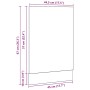 Panel para lavavajillas roble negro 45x1,5x67 cm de , Armarios de cocina - Ref: Foro24-863150, Precio: 24,16 €, Descuento: %