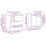 Juego de muebles de baño 2 pzas roble negro Madera ingeniería de , Muebles de baño - Ref: Foro24-3328364, Precio: 135,54 €, D...