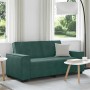 Sofá de 2 plazas de terciopelo verde oscuro 140 cm de , Sofás - Ref: Foro24-4105022, Precio: 217,85 €, Descuento: %