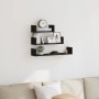 Estantes de pared 3 uds. Madera de ingeniería de roble negro de , Estantes y estanterías - Ref: Foro24-862405, Precio: 20,76 ...