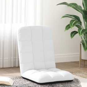 Silla de suelo plegable de tela blanca 71x51x62 cm de , Sillas de suelo - Ref: Foro24-4019743, Precio: 64,09 €, Descuento: %