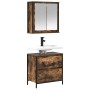 Set de muebles baño 2 pzas madera contrachapada roble ahumado de , Muebles de baño - Ref: Foro24-3328366, Precio: 123,26 €, D...