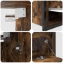 Set de muebles baño 2 pzas madera contrachapada roble ahumado de , Muebles de baño - Ref: Foro24-3328366, Precio: 123,26 €, D...