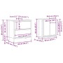 Set de muebles baño 2 pzas madera contrachapada roble ahumado de , Muebles de baño - Ref: Foro24-3328366, Precio: 123,26 €, D...
