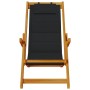 Silla de playa plegable con reposabrazos negra de , Sillas de jardín - Ref: Foro24-4108066, Precio: 85,86 €, Descuento: %