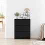Aparador roble negro 60x35x76 cm Madera de ingeniería de , Aparadores - Ref: Foro24-862493, Precio: 97,73 €, Descuento: %
