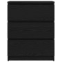 Aparador roble negro 60x35x76 cm Madera de ingeniería de , Aparadores - Ref: Foro24-862493, Precio: 97,73 €, Descuento: %