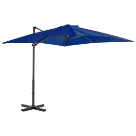 Sombrilla voladiza con poste de aluminio azul celeste 250x250cm de vidaXL, Sombrillas - Ref: Foro24-46987, Precio: 95,34 €, D...