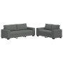 Juego de sofás con cojines 2 piezas tela gris oscuro de , Sofás - Ref: Foro24-3324732, Precio: 454,71 €, Descuento: %