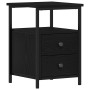 Mesilla de noche roble negro 34x35,5x50 cm madera de ingeniería de , Mesitas de noche - Ref: Foro24-862137, Precio: 50,77 €, ...