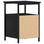 Mesilla de noche roble negro 34x35,5x50 cm madera de ingeniería de , Mesitas de noche - Ref: Foro24-862137, Precio: 50,77 €, ...