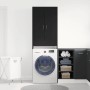 Mueble para lavadora roble negro 64x25,5x190 cm de , Accesorios para lavadoras y secadoras - Ref: Foro24-862064, Precio: 96,9...