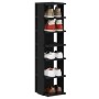 Zapatero de madera de roble negro 25x27x102 cm de , Zapateros y organizadores de calzado - Ref: Foro24-862066, Precio: 51,11 ...