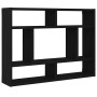 Estante de pared roble negro 75x16x55 cm madera de ingeniería de , Estantes y estanterías - Ref: Foro24-862047, Precio: 41,75...
