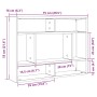 Estante de pared roble negro 75x16x55 cm madera de ingeniería de , Estantes y estanterías - Ref: Foro24-862047, Precio: 41,75...
