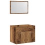Juego de muebles de baño 2 piezas madera ingeniería envejecida de , Muebles de baño - Ref: Foro24-862039, Precio: 64,59 €, De...
