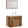 Juego de muebles de baño 2 piezas madera ingeniería envejecida de , Muebles de baño - Ref: Foro24-862039, Precio: 64,59 €, De...