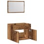 Juego de muebles de baño 2 piezas madera ingeniería envejecida de , Muebles de baño - Ref: Foro24-862039, Precio: 64,59 €, De...
