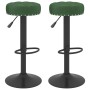 Taburetes de cocina 2 unidades terciopelo verde oscuro de , Taburetes de cocina - Ref: Foro24-332998, Precio: 102,31 €, Descu...