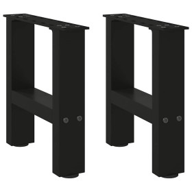 Patas de mesa de centro negro 2uds acero 30x(30-31) cm de , Patas para mesas - Ref: Foro24-4013252, Precio: 49,15 €, Descuent...